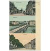 59 - Sokolov (Falkenau an der Eger), 3 záběr, Bahnhofstrasse, Egerbrücke, Egerzeile, cca 1906