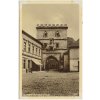 34 - Louny, oživená partie u Žatecké brány, cca 1930