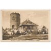 13 - Českokrumlovsko, Tereziina chata s rozhlednou na Kleti, foto Wolf, 1924