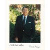 Reagan Ronald (1911-2004), prezident Spojených států amerických, oficiální foto s tištěným podpisem