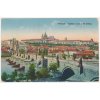 49 - Praha, Karlův most a Hradčany, cca 1918