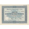 Akcie, Allgemeine Baugesellschaft Aktiengesellschaft, 100 Reichsmark, 1942