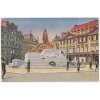 49 - Praha, Husův pomník, oživená partie, cca 1919