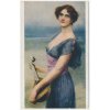 Námětová pohlednice, Píseň touhy, A. H. Schram, cca 1920