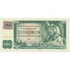 ČSSR, 100 Kč/Kčs, 1961, kolek, série G 87, krásný stav UNC