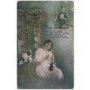 Milostná pohlednice s vojákem, "Po Tobě jen toužím", cca 1917