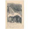 49 - Praha, Lanová dráha na Petřín, oživená partie, cca 1906