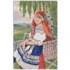 Námětová pohlednice, Československé národní kroje, cca 1925