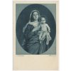 Námětová náboženská pohlednice, Madonna, cca 1918