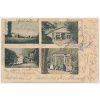 27 - Kladensko, Lázně Šternberk, 4 záběr, zámeček, pramen..., cca 1907