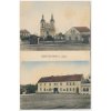 34 - Lounsko, Libočany (Libotschan), 2 záběr, Hostinec, Kostel, cca 1919