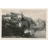 64 - Táborsko, Bechyně, pohled na zámek a okolí, cca 1944
