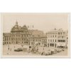 29 - Kolín, oživené náměstí s trhy, cca 1945