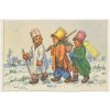 Novoroční přání, Tři králové, "Šťastný Nový rok!",  cca 1945