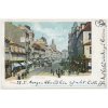 49 - Praha, Der Graben, Příkopy, oživená ulice, tramvaje..., cca 1901
