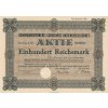 Akcie, Kammgarnspinnerei Schedewitz Aktiengesellschaft, 100 Reichsmark, 1929