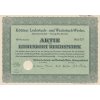 Akcie, Kötitzer Ledertuch - und Waschtuch - Werke, 100 Reichsmark, 1942
