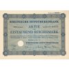 Akcie, Rheinische Hypotekenbank, 1000 Reichsmark, 1929