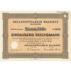 Akcie, Zellstoffabrik Waldhof, 1000 Reichsmark, 1934