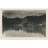57 - Rychnov nad Kněžnou, oživená partie na Ivanském jezeře ve Včelném, cca 1935