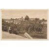 01 - Benešovsko, Postupice, poživená partie s pohledem na obec, cca 1930