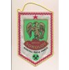 ČSSR, Baník Sokolov - nositel Řádu práce, 1978, klubová vlaječka, pěkný původní sběratelský stav
