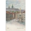 49 - Praha, oživené Malostranské náměstí, cca 1911