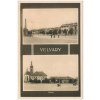 27 - Kladensko, Velvary, 2 záběr, oživené partie z náměstí, cca 1933