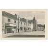 38 - Náchodsko, Jaroměř, oživená partie z náměstí před kinem Bio, cca 1950