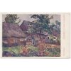 73 - Zlínsko, Valašské Klobouky, chalupy, R. Hoffmann, cca 1930