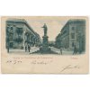 Ukrajina, Oděsa, Ausgang vom Nicolaiboulevard und Richelieudenkmal, 1900