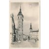 72 - Vyškov, oživená partie z náměstí, cca 1935