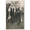 Dvě ženy lidovém kroji - "Bouzovský kroj", cca 1935