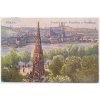 49 - Praha, Pomník císaře Františka a Hradčany, cca 1917