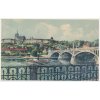 49 - Praha, Pohled na Denisův most, cca 1920