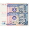 Peru, 2x 10 Intis, 1987, stavy UNC a 1