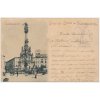 41 - Olomouc (Olmütz), oživená partie u Sloupu Nejsvětější Trojice, cca 1897
