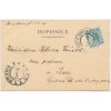 12 - České Budějovice, celkový pohled na město, prošlá poštou 1900