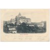 05 - Brno-venkov, pohled na hrad Pernštejn, cca 1904