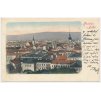 04 - Brno, pohled na město, prošlá poštou 1901, vada-natrhlá v dolní obraz. části