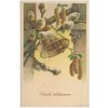 Veselé Velikonoce!, Zvoneček, kočičky, jehnědy, cca 1950