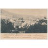 02 - Berounsko, Komárov, pohled na městys, cca 1901
