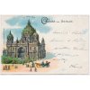 Německo, Berlín, Der neue Dom, Berlínská katedrála, oživená partie, 1900