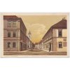 38 - Náchodsko, Josefov, oživená Farní ulice, cca 1917