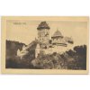 02 - Berounsko, Karlův Týn, Karlštejn, pohled na hrad, cca 1935