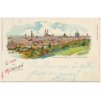 Německo, Mnichov (München), Panorama von München vom Gasteigberg, 1898