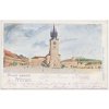 54 - Příbram, Hlavní náměstí, Kostel sv. Jakuba Staršího, cca 1901