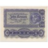 Rakousko, 10 Kronen, 1922, stav 0