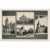 Slovensko, Košice, 4 okénkový záběr dominant města, cca 1946