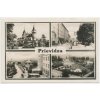 Slovensko, Prievidza, 4 okénkový záběr dominant města, cca 1950